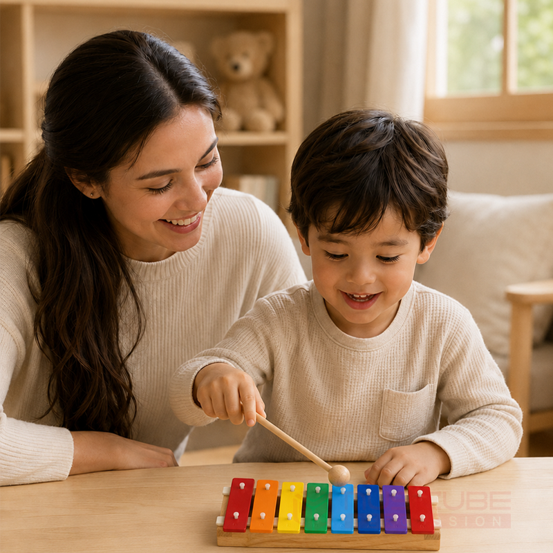 8-Note Wooden Xylophone for Kids — gallery image