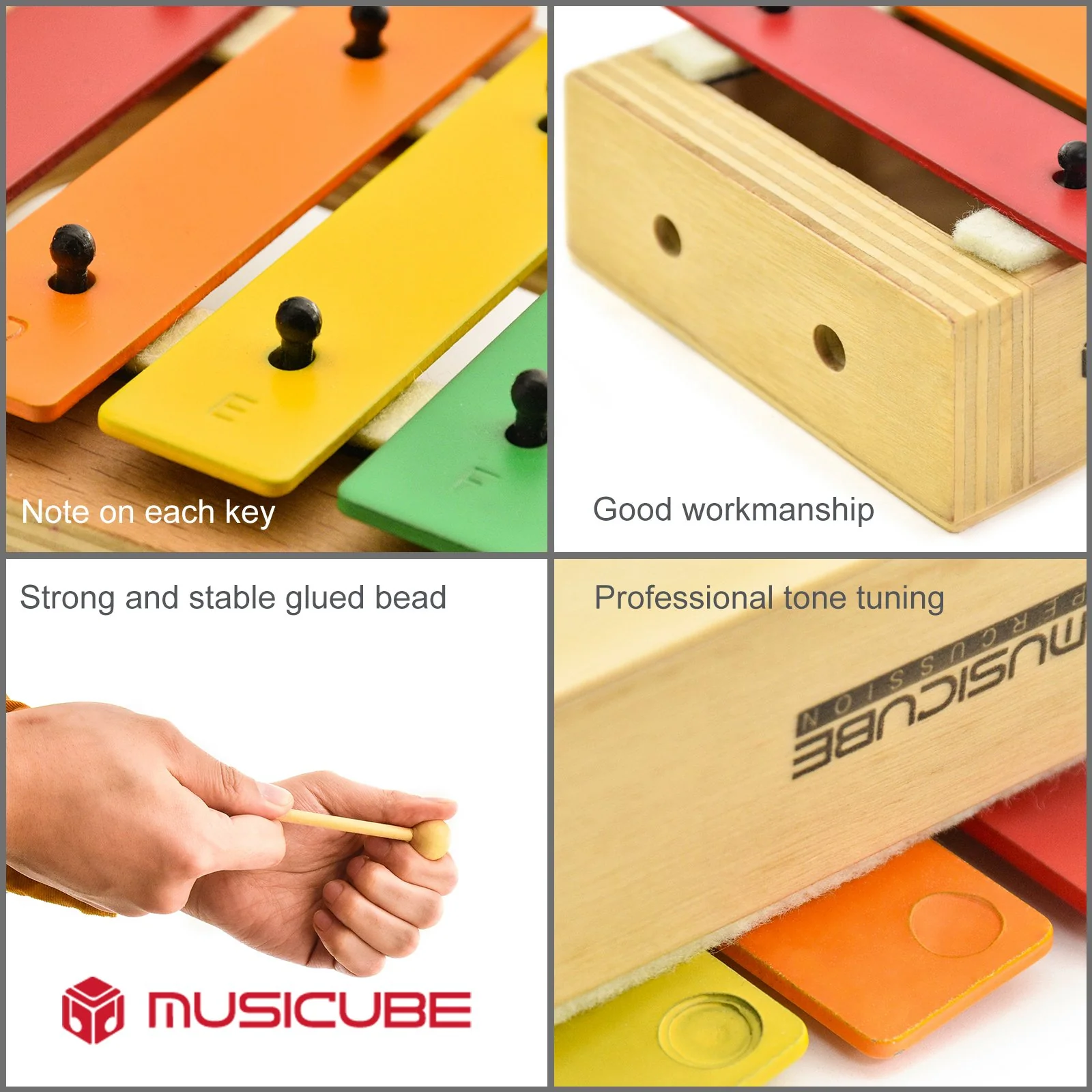 8 Tones Colored Glockenspiel – Basswood Body — gallery image