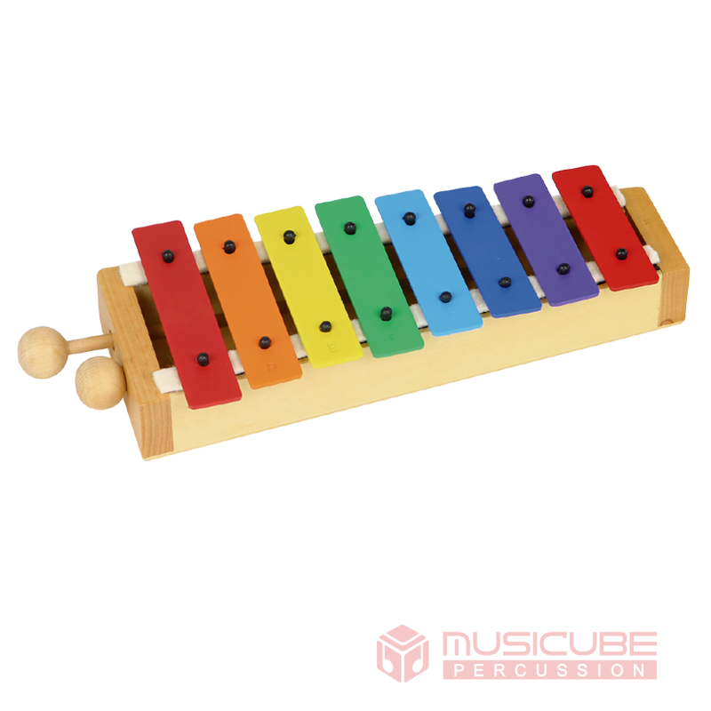 8 Tones Colored Glockenspiel - Basswood Body