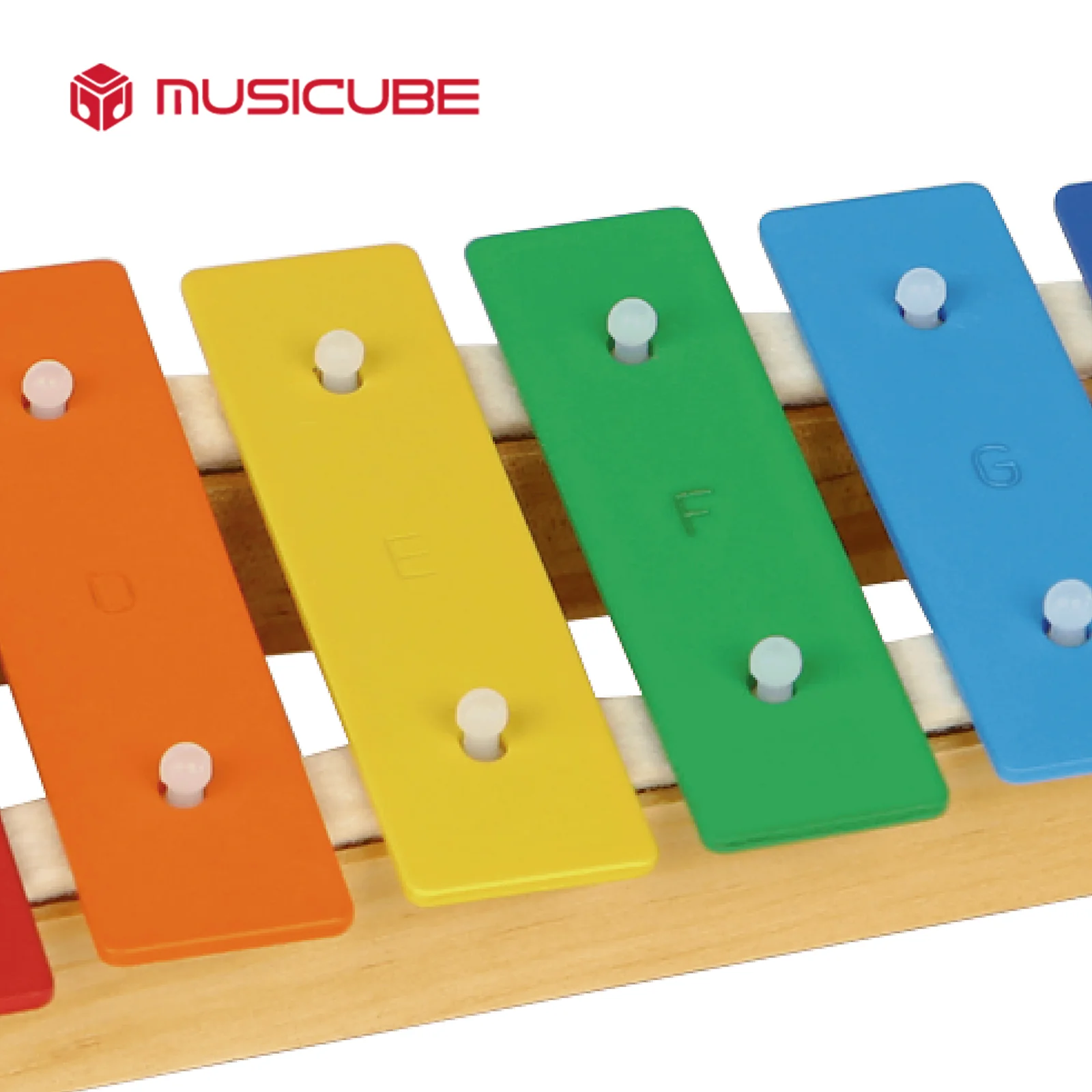 8 Tones Colored Glockenspiel – Pinewood Resonator Body — gallery image