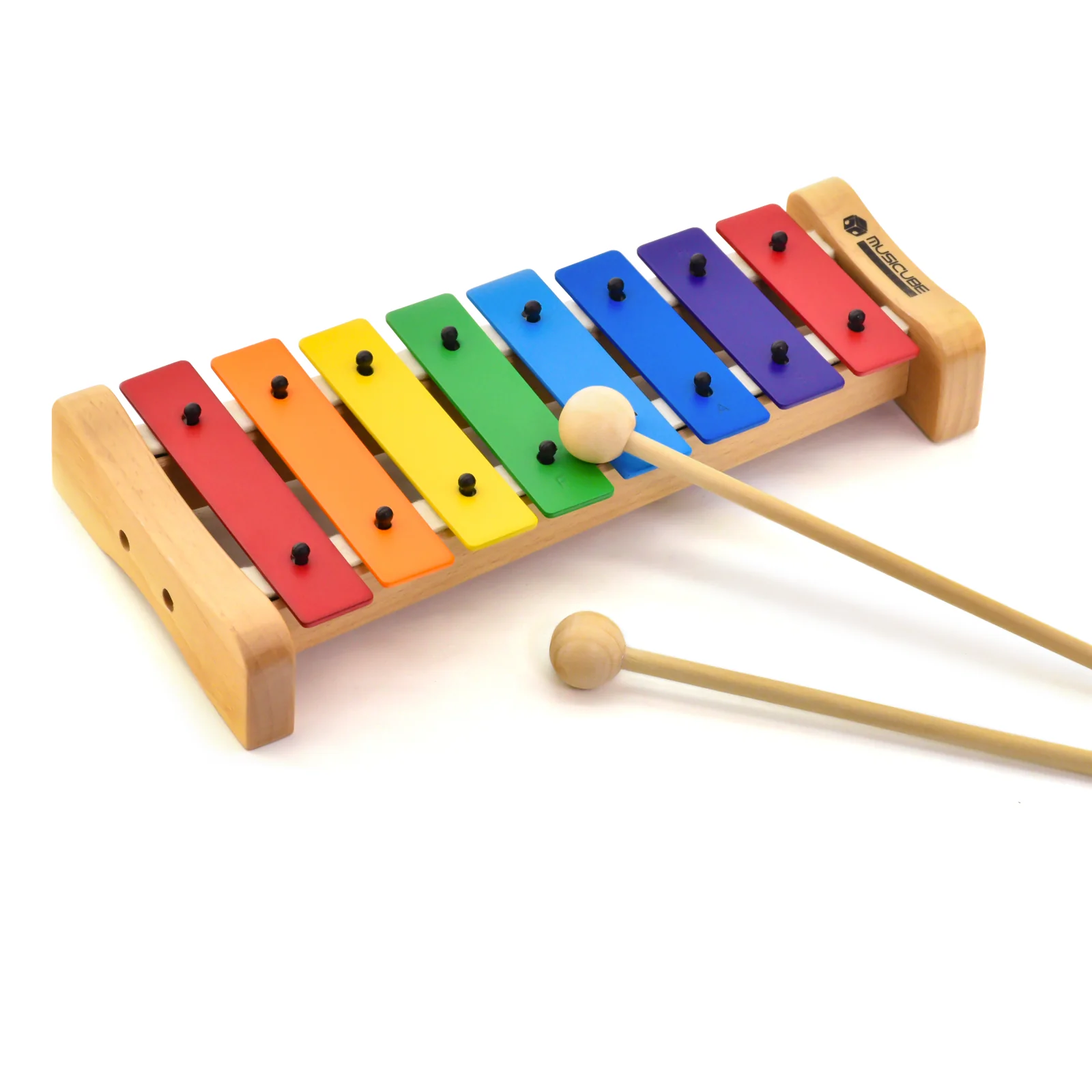 8 Tones Colored Glockenspiel – Curved Beechwood — gallery image