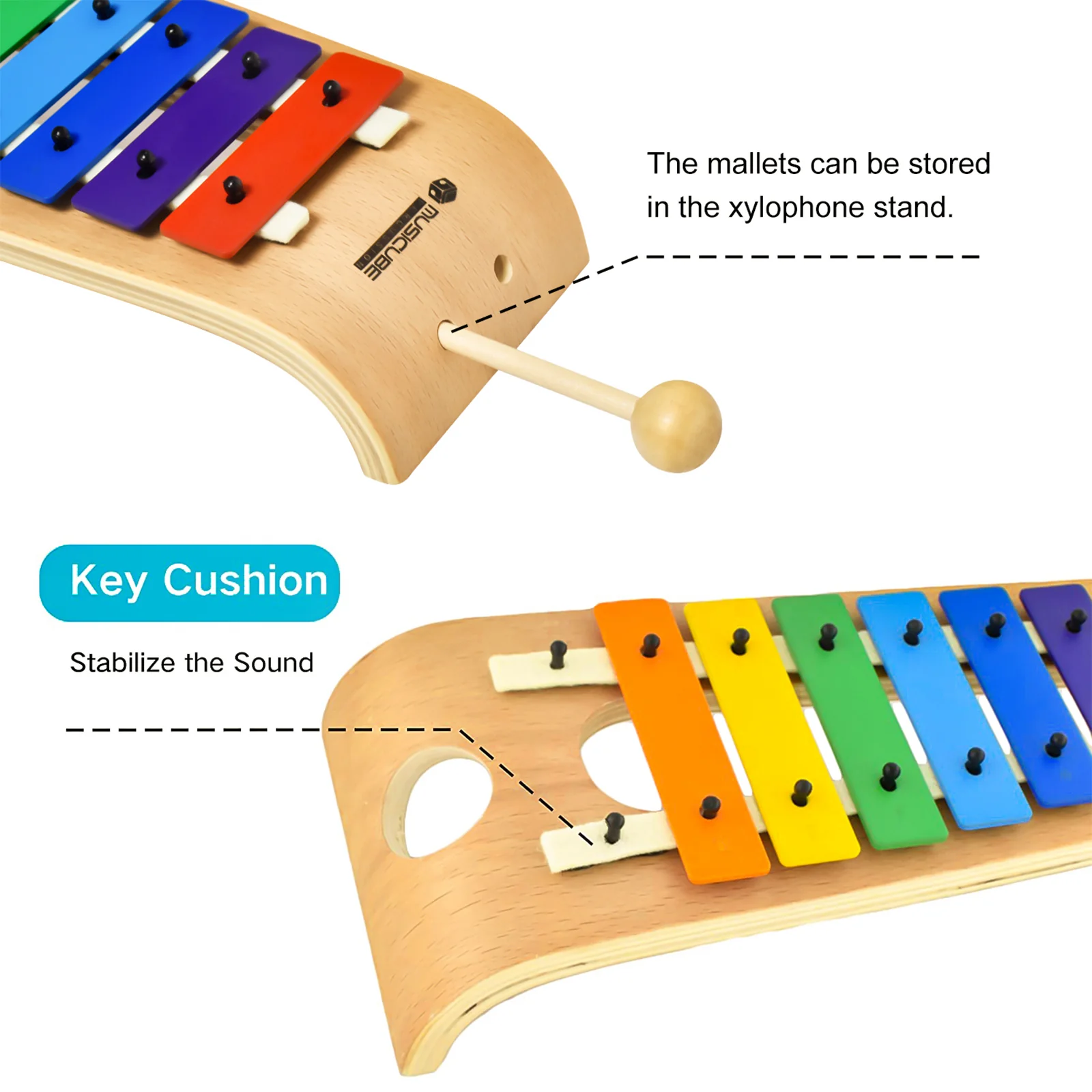 8 Tones Colored Glockenspiel – Beechwood Arch — gallery image