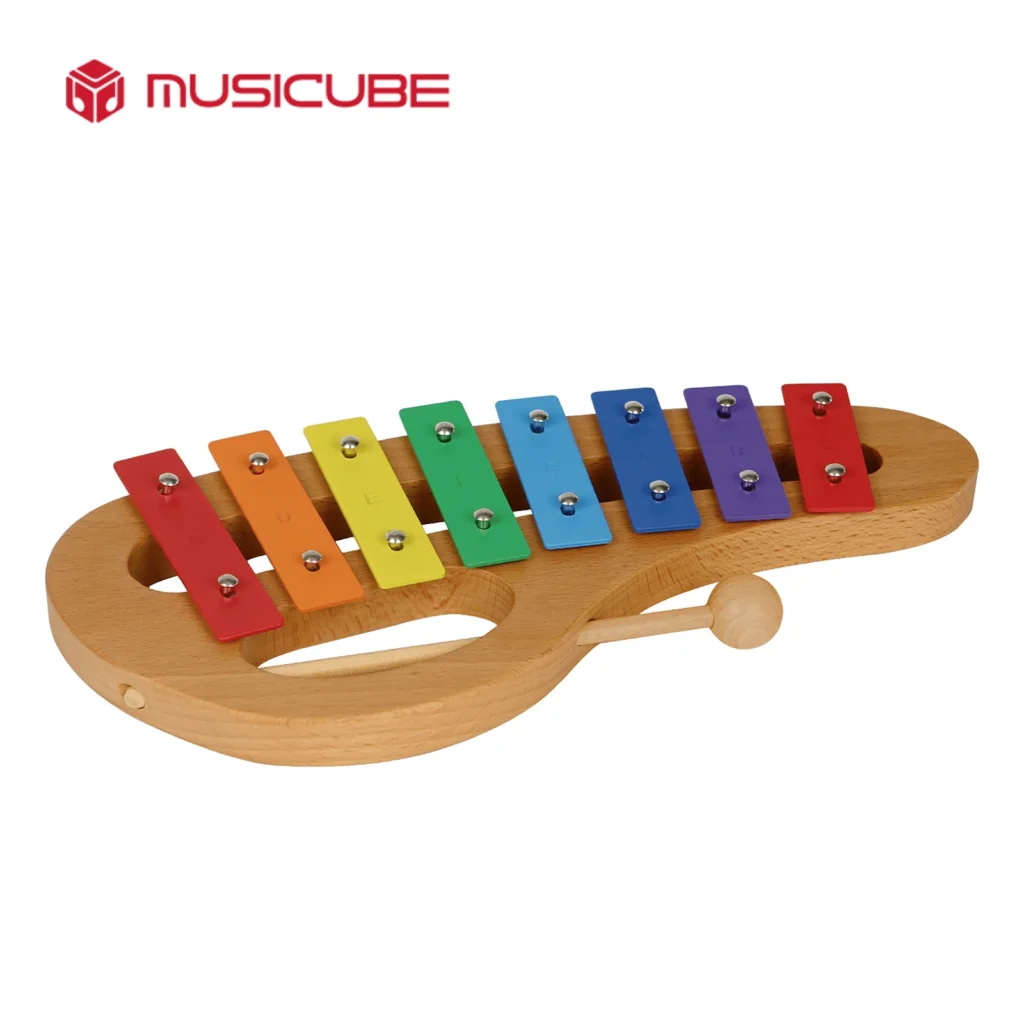 8 Tones Colored Glockenspiel – Beechwood Resonator Body