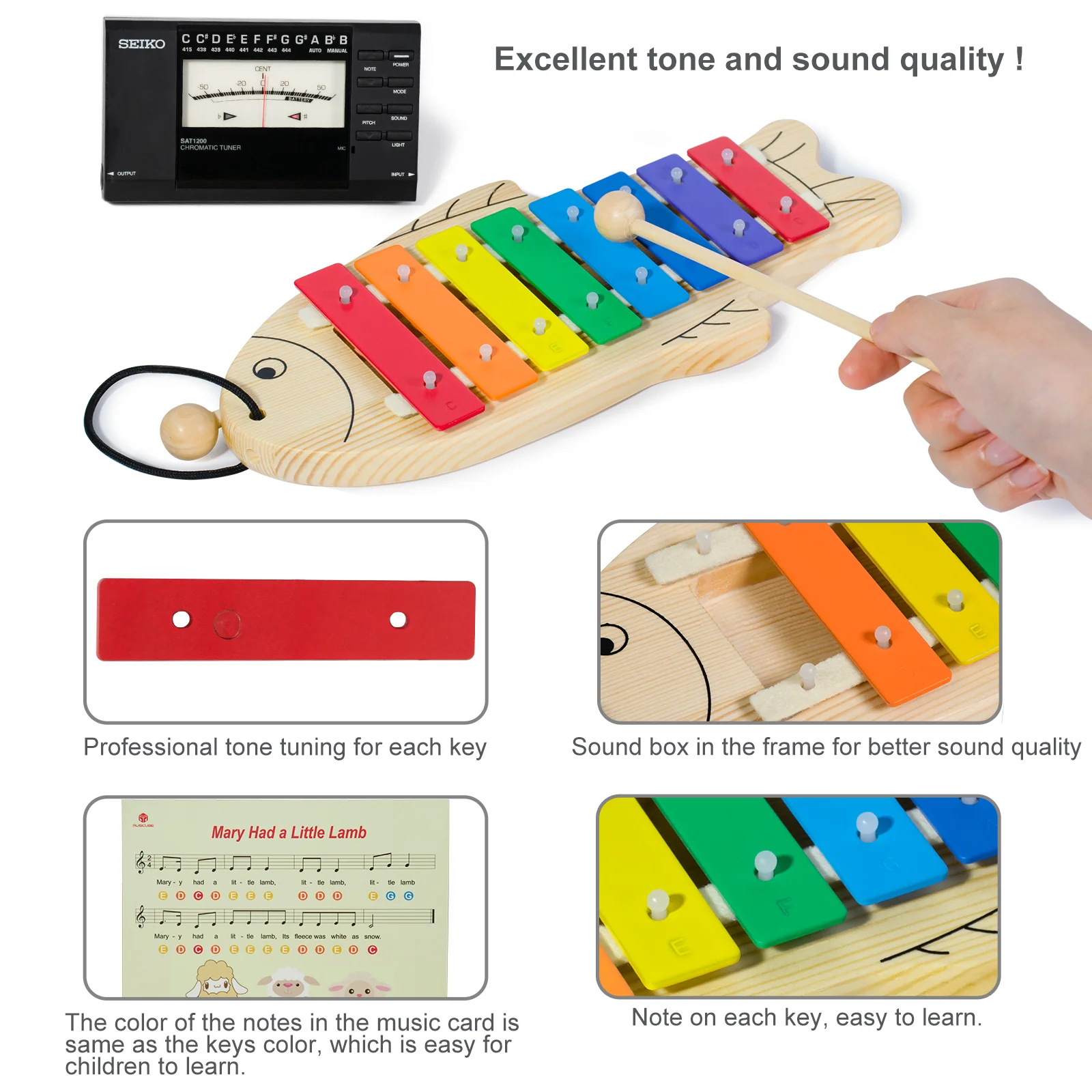 Fish Glockenspiel – Solid Pinewood — gallery image