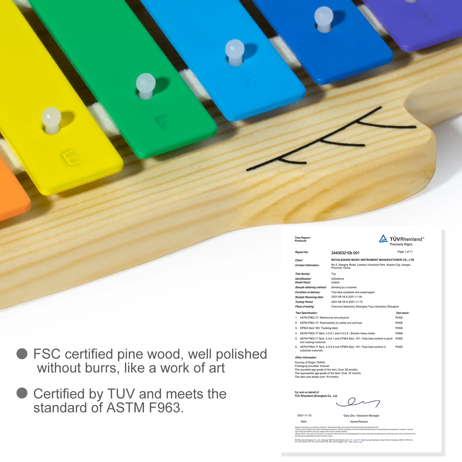 Fish Glockenspiel – Solid Pinewood — gallery image