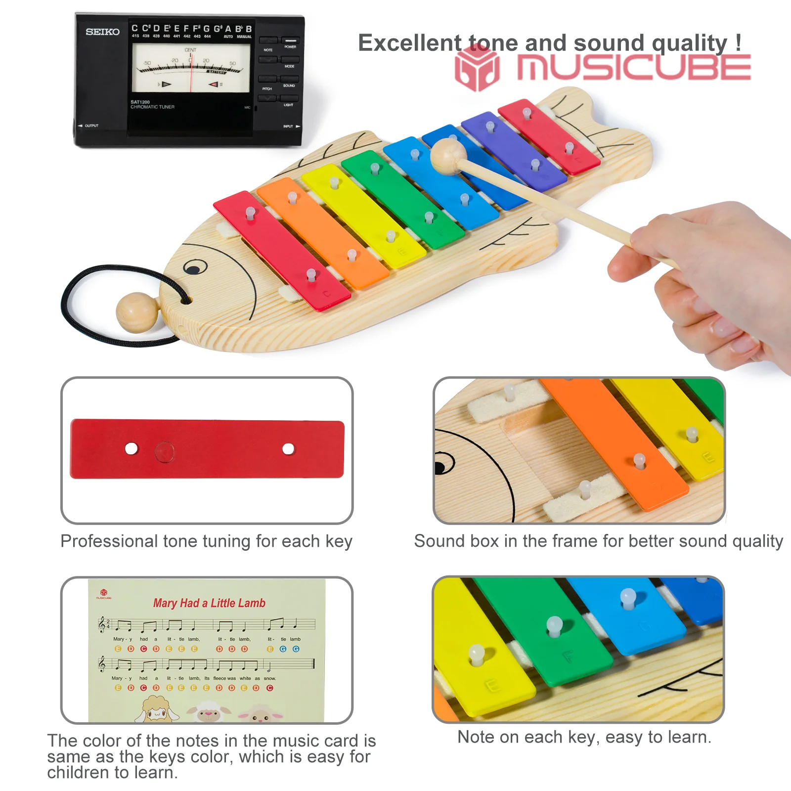 Fish Glockenspiel – Solid Pinewood — gallery image