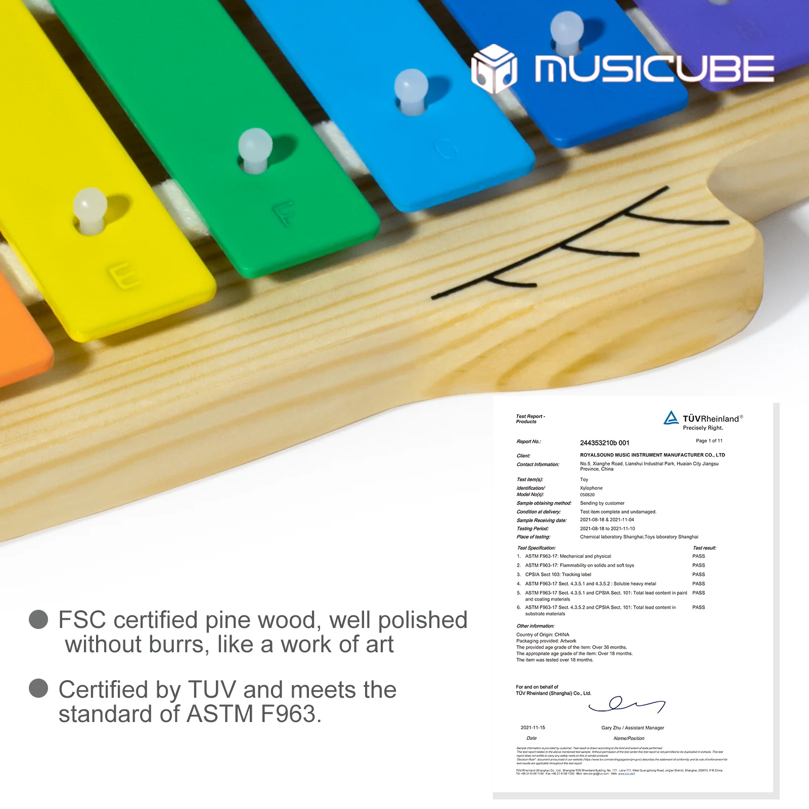 Fish Glockenspiel – Solid Pinewood — gallery image