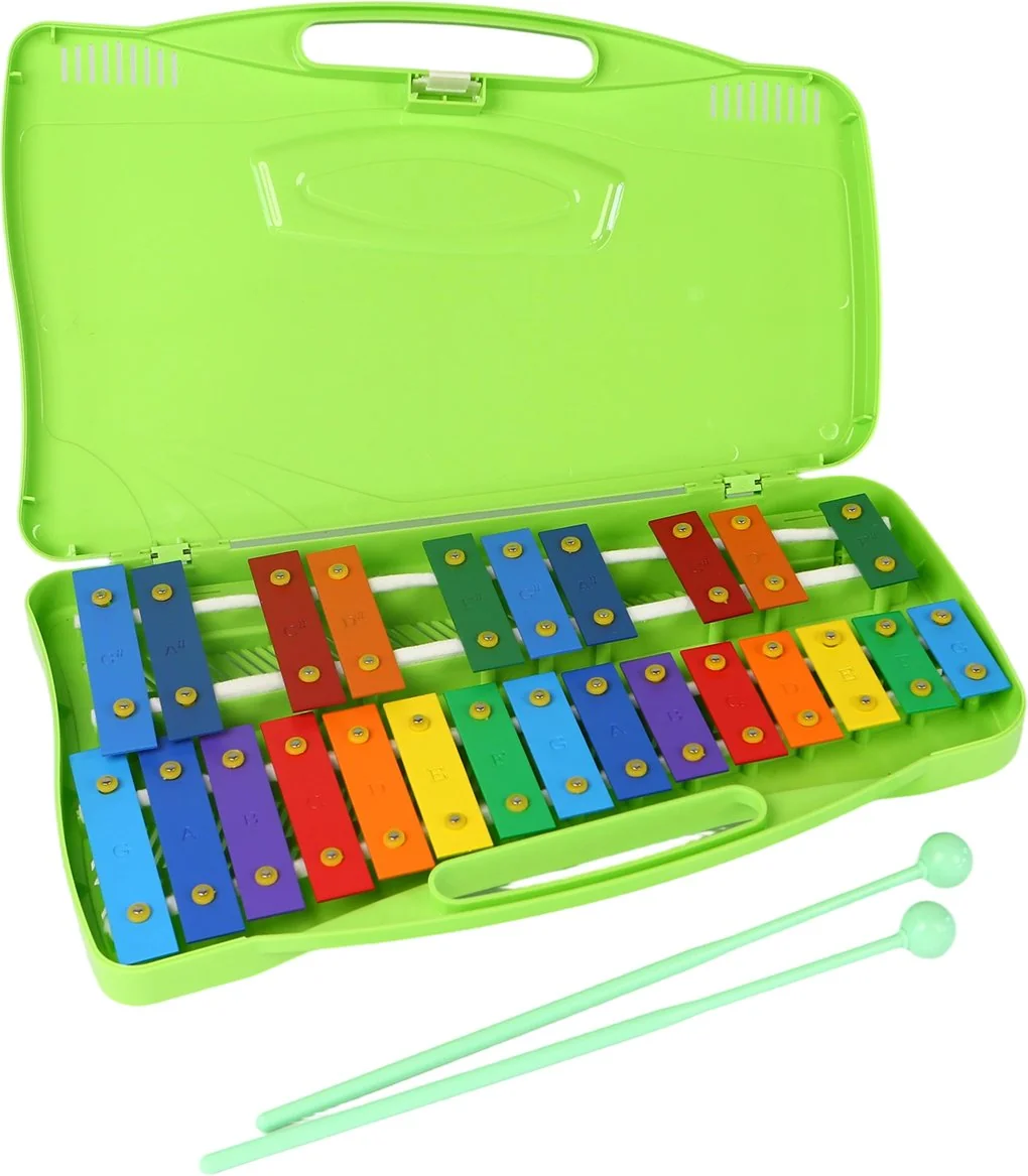 Chromatic Glockenspiel – 25 Colored Bars in Case — gallery image
