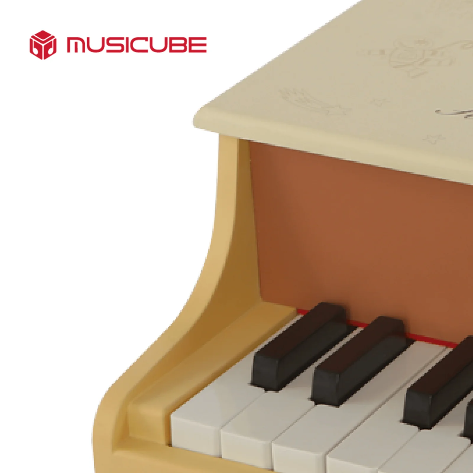 18 Keys Kids Grand Piano – Honey Yellow, Warm Baby Grand (091811) — gallery image