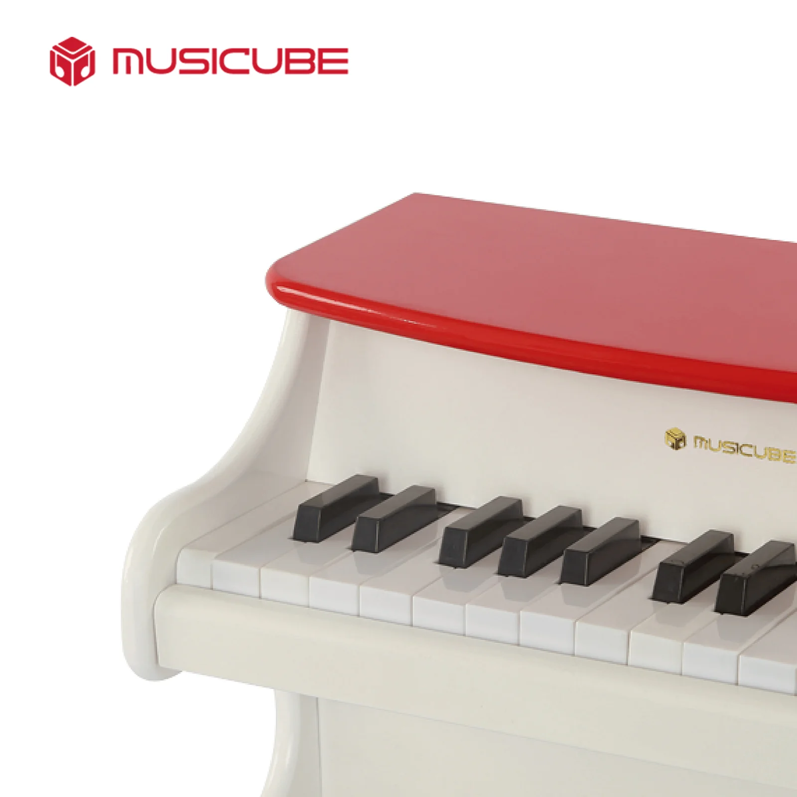 25 Keys Kids Piano – White & Red, C4-C6 Two Octaves (092502) — gallery image
