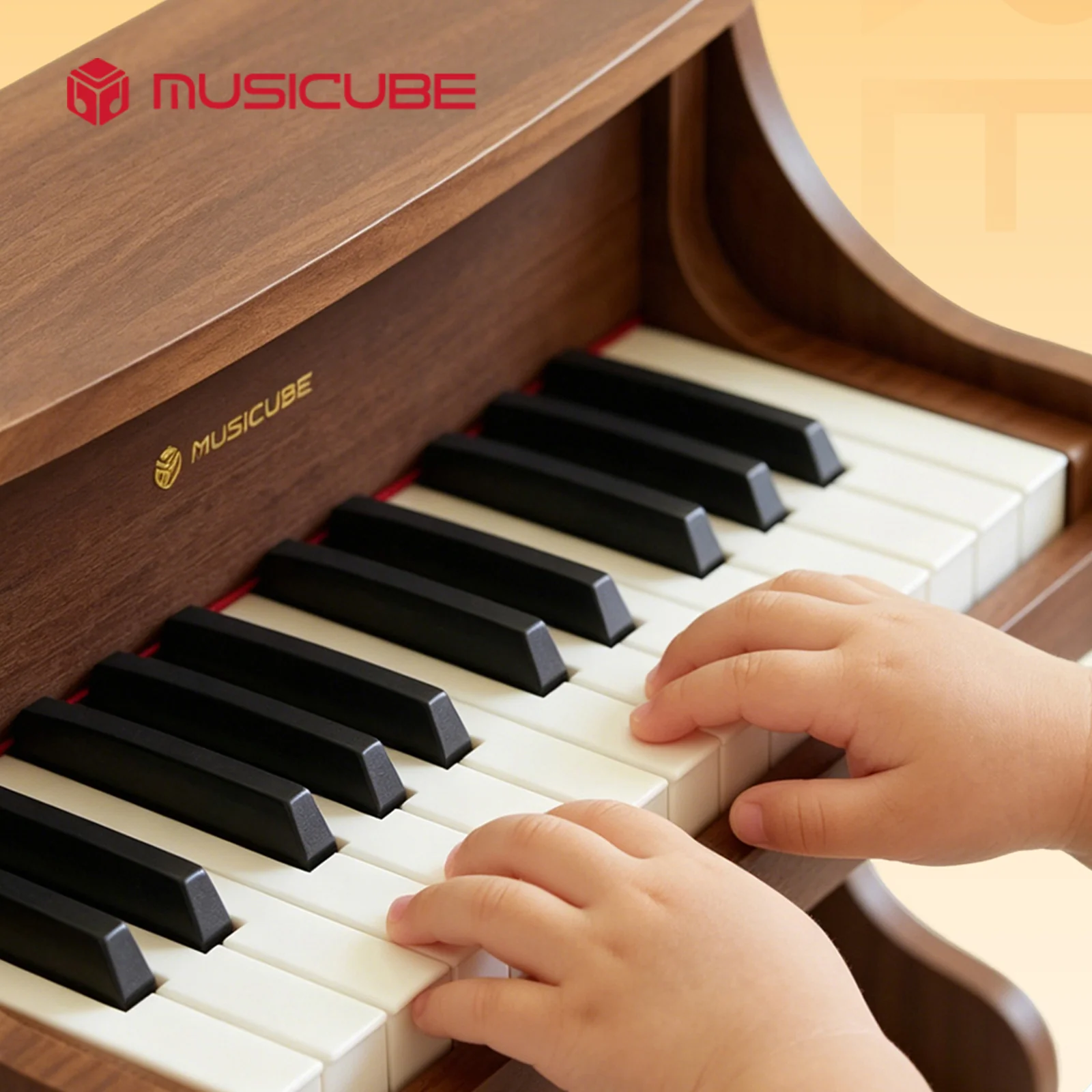 25 Keys Kids Digital Piano – Walnut, 22mm Pro Keys (092525) — gallery image