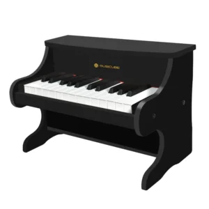 25 Keys Kids Digital Piano 092526 - black upright kids digital piano with 25 professional 22 mm keys, Musicube edition
