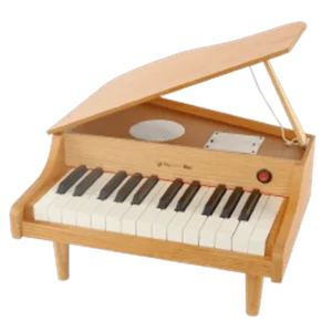 25 Keys Kids Grand Digital Piano 092530 - grand body with hinged lid in red oak finish, 25 professional 22 mm keys, Musicube edition