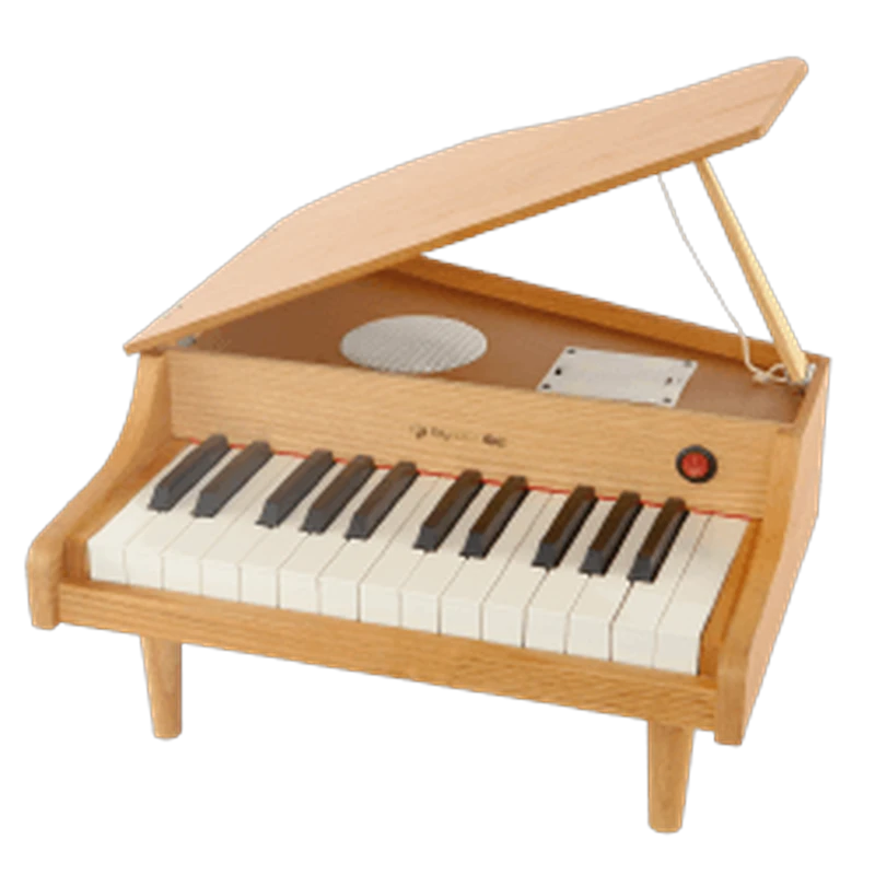 25 Keys Kids Grand Digital Piano – Red Oak with Hinged Lid (092530)