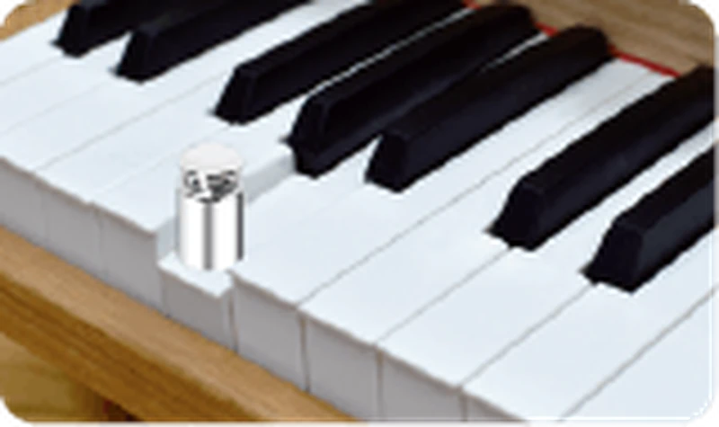 25 Keys Kids Grand Digital Piano – Red Oak with Hinged Lid (092530) — gallery image