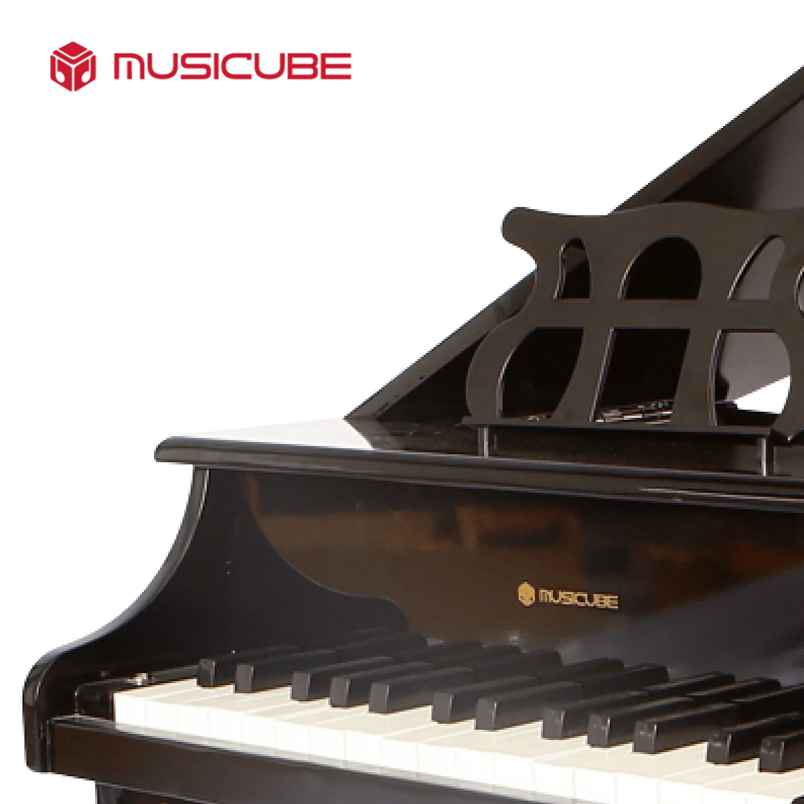 30 Keys Kids Grand Piano – Black, C3-F5 with Stool (093002) — gallery image
