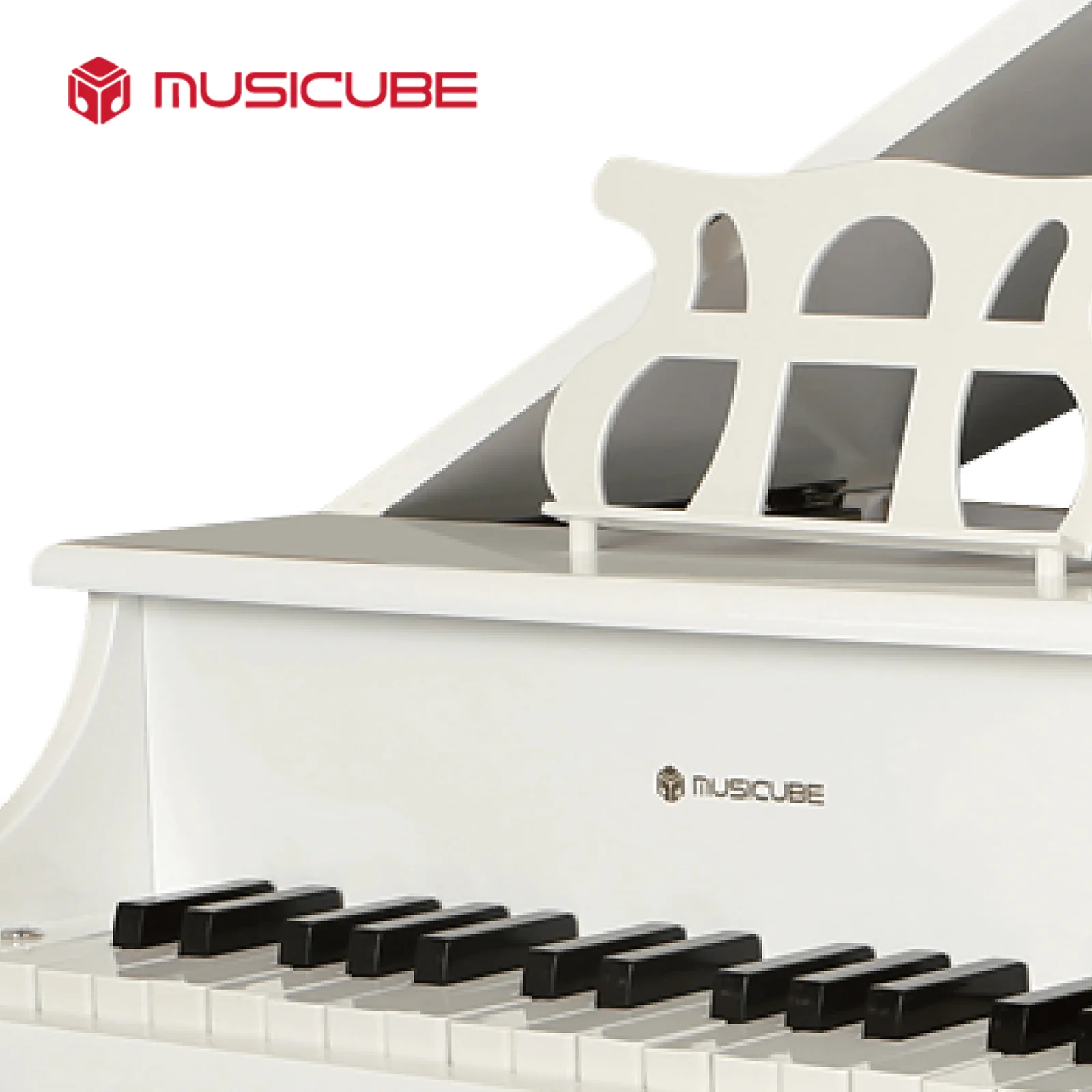 30 Keys Kids Grand Piano – White, C3-F5 with Stool (093003) — gallery image