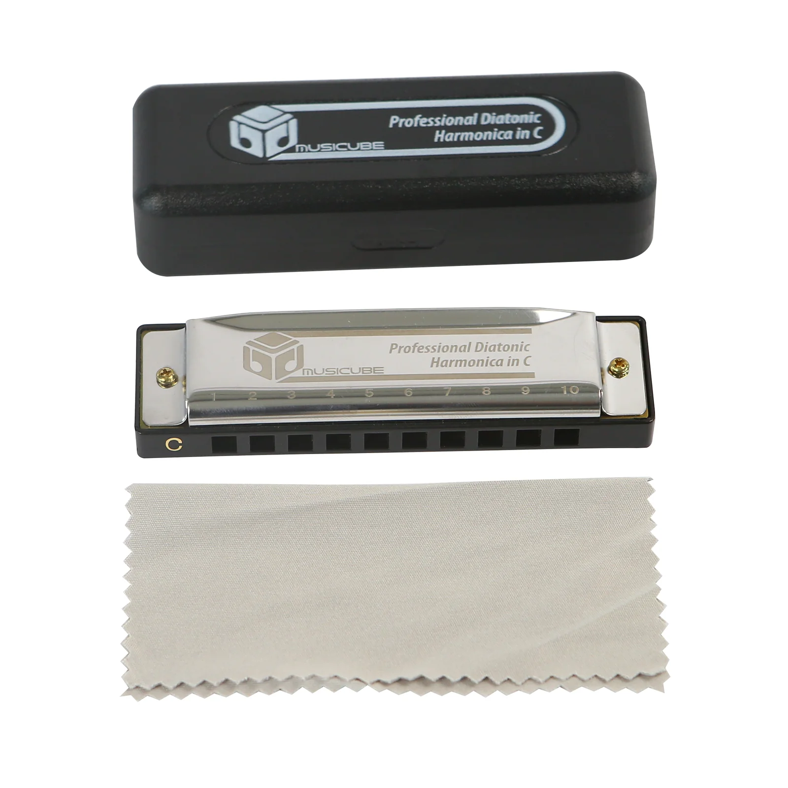 Diatonic Blues Harmonica – Stainless Steel Casing (151010) — gallery image