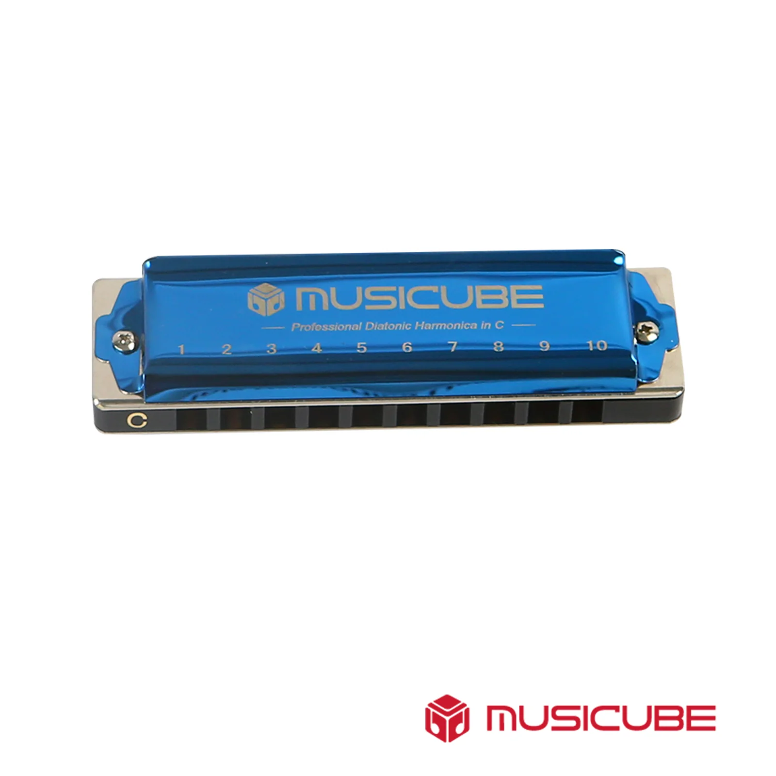 Professional Blues Harmonica – Titanium Alloy, 10 Holes (151014/151015) — gallery image
