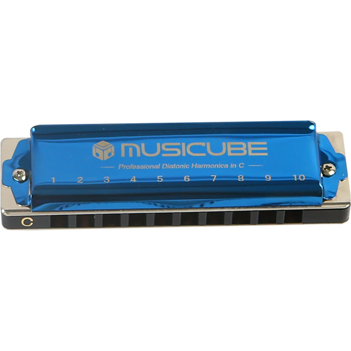 Professional Blues Harmonica – Titanium Alloy, 10 Holes (151014/151015) — gallery image