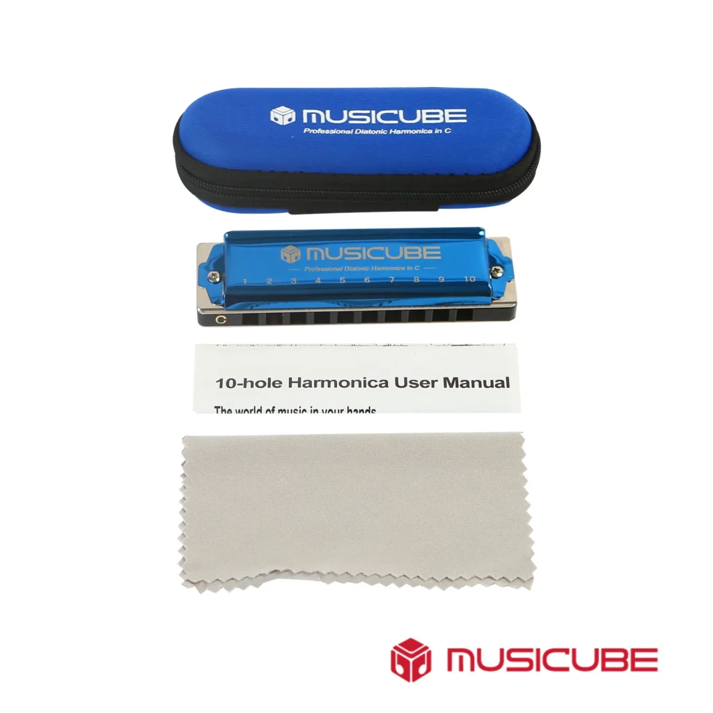 Professional Blues Harmonica – Titanium Alloy, 10 Holes (151014/151015)