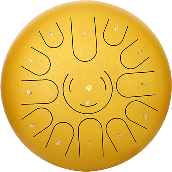 12″ Steel Tongue Drum with 13 Tones – 4 Colors — gallery image