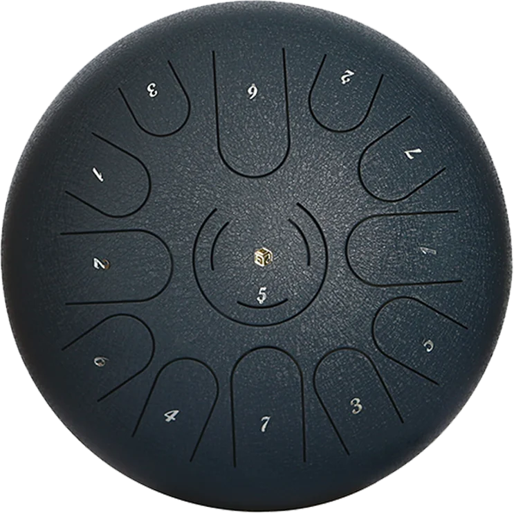 12″ Steel Tongue Drum with 13 Tones – 4 Colors — gallery image