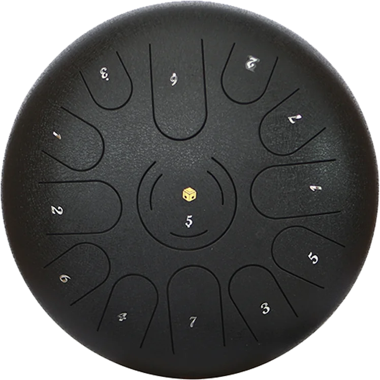 12″ Steel Tongue Drum with 13 Tones – 4 Colors — gallery image