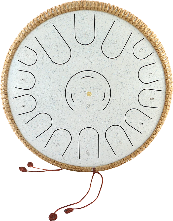 14″ Steel Tongue Drum with 15 Tones – 5 Colors — gallery image