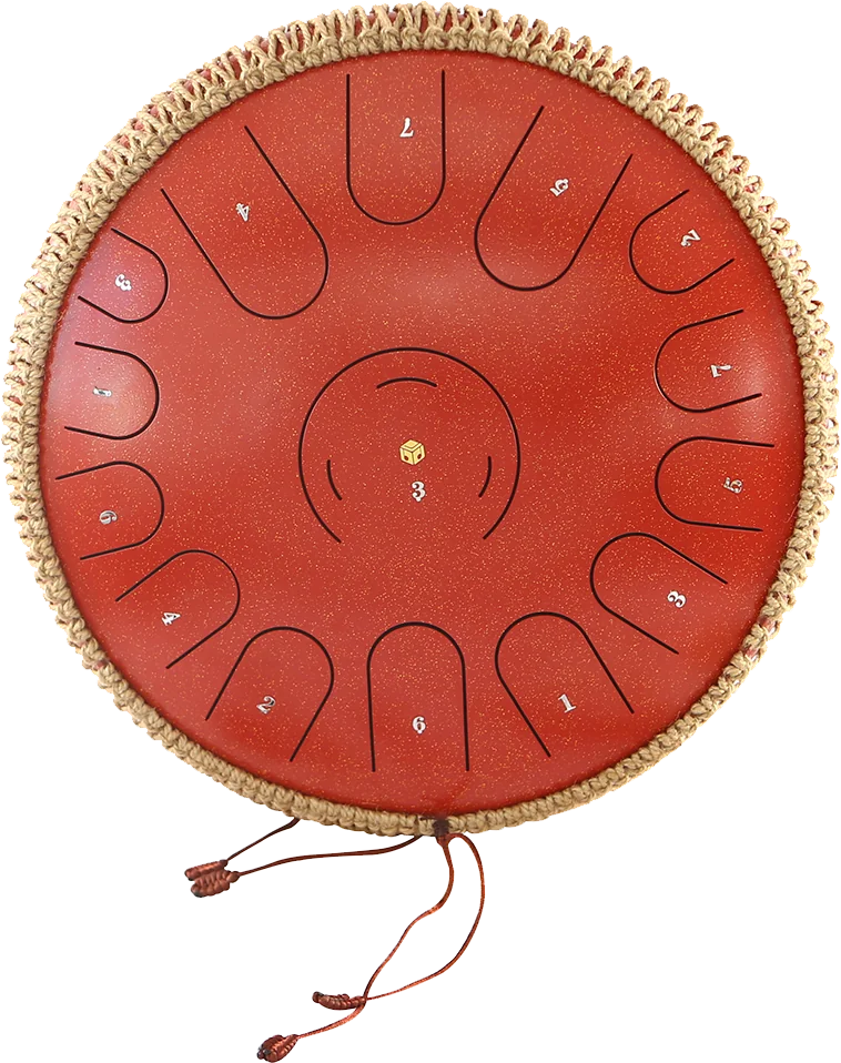 14″ Steel Tongue Drum with 15 Tones – 5 Colors — gallery image