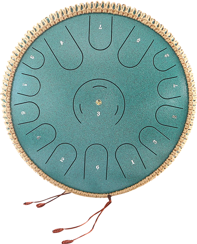 14″ Steel Tongue Drum with 15 Tones – 5 Colors — gallery image