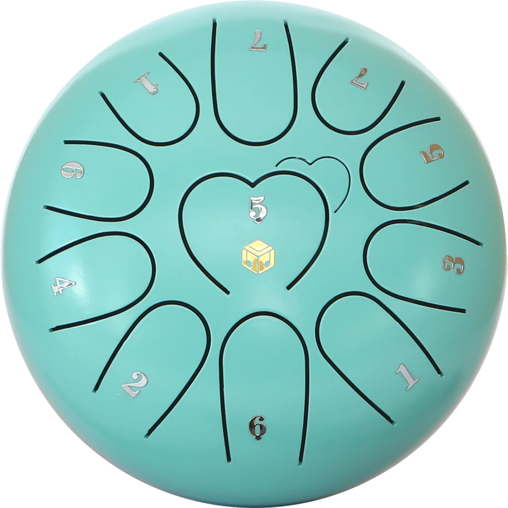 6″ Steel Tongue Drum with 11 Tones – 4 Colors — gallery image