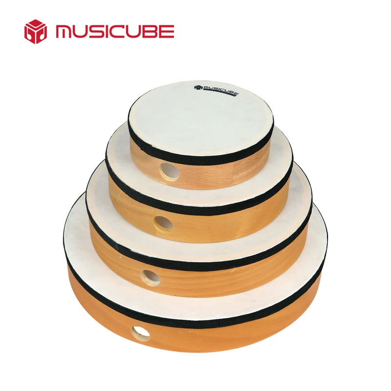 High-grade hand drum, 6/8/10/12 inch beechwood — studio product photo