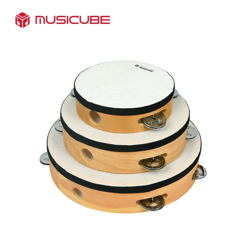 High-grade tambourine, 6/8/10 inch — product photo