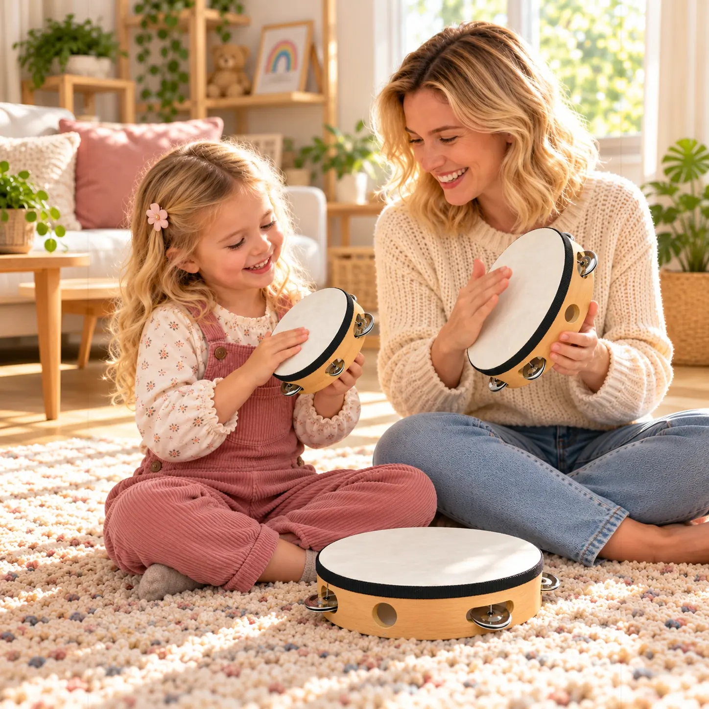 High-grade tambourine, 6/8/10 inch — in use, scene 01