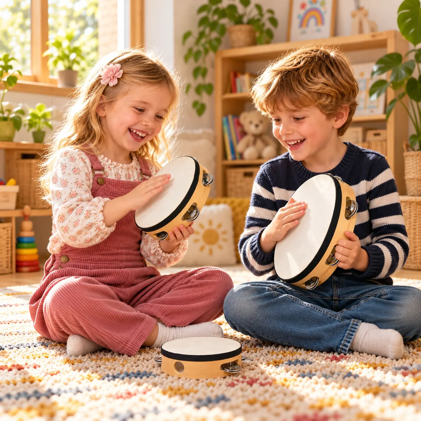High-grade tambourine, 6/8/10 inch — in use, scene 02